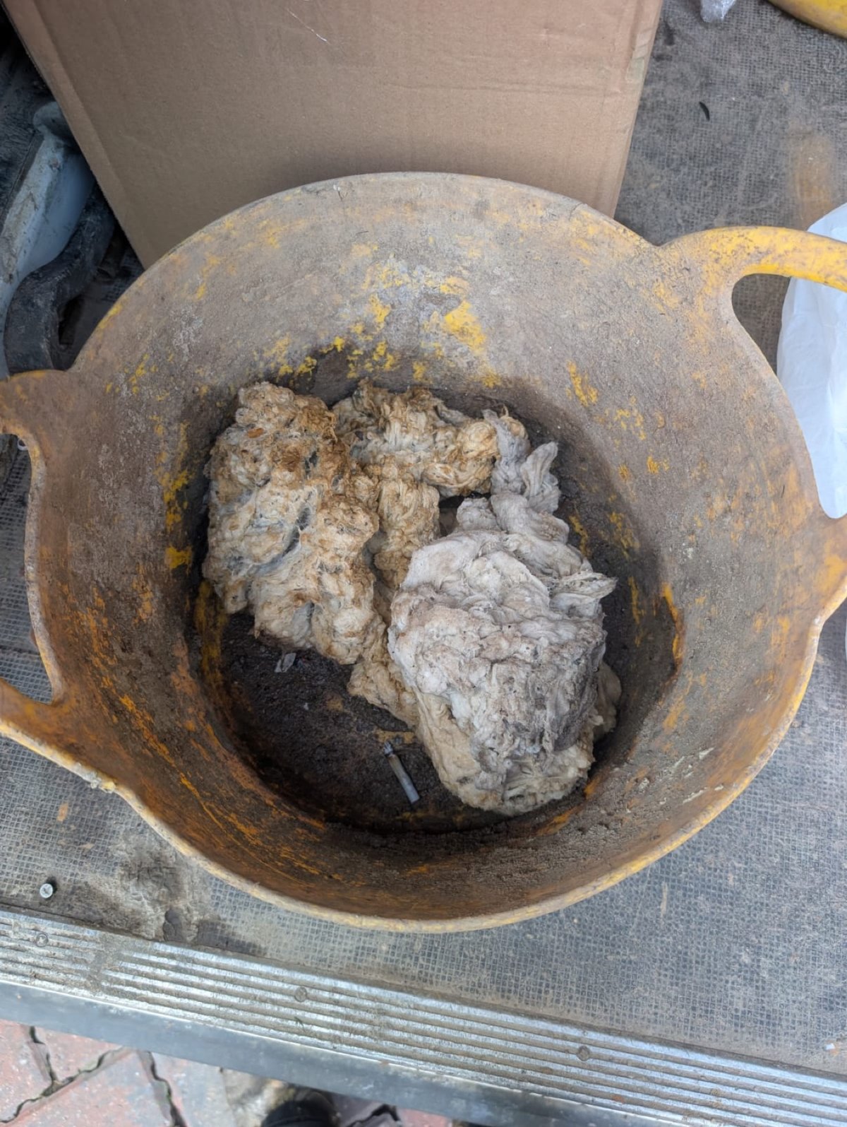 Compacted wet wipes removed from a blocked drain during a Cofton DJS call-out