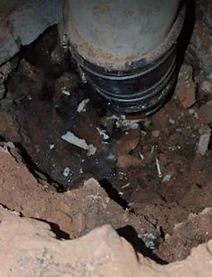 Drain repair work