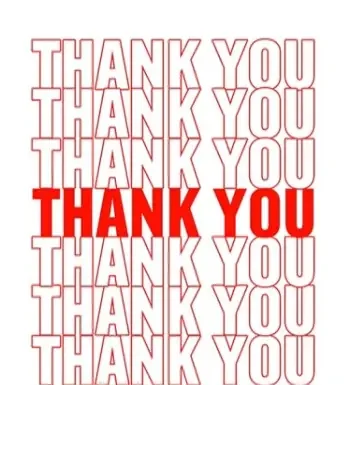 Thank you message