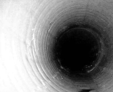 Drain inspection camera view